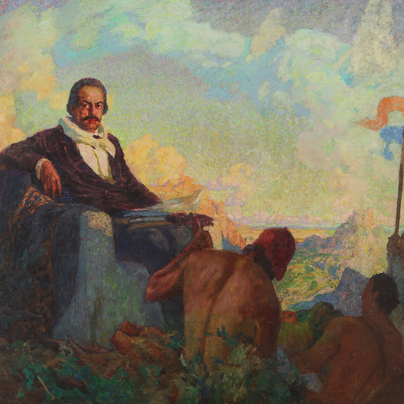 Cesáreo B. de Quirós, El poeta y su mundo, óleo sobre tela, ca. 1927/29