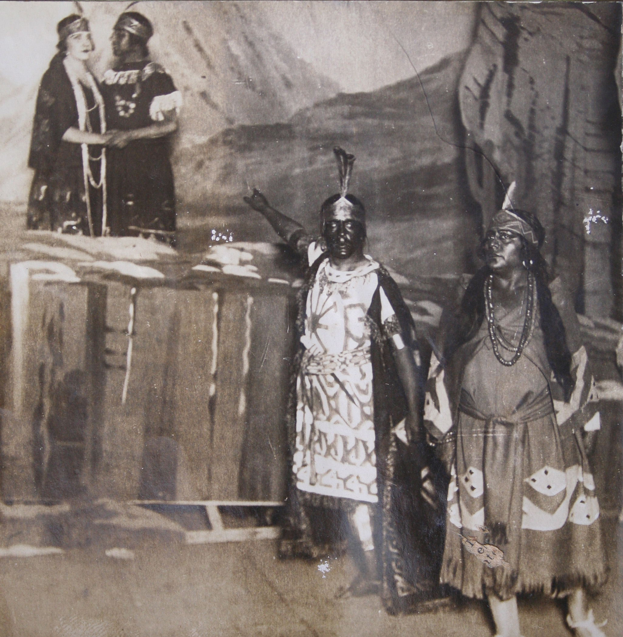 Fotografía del estreno de la ópera "Corimayo" (1926)